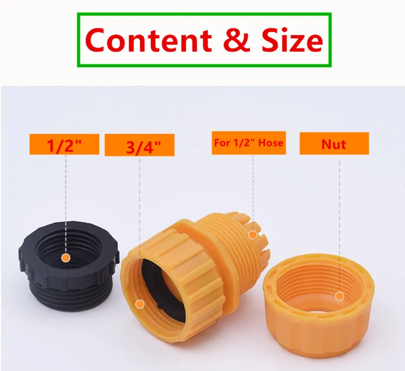 Универсальный разъем с 1/" Садовый шланг Conenctor набор Быстрый соединитель, кран разъем для полива сада Автомойка X808