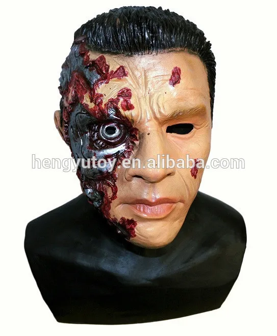 

Realistic Arnold Schwarzenegger Halloween Latex Robot Terminator Mask