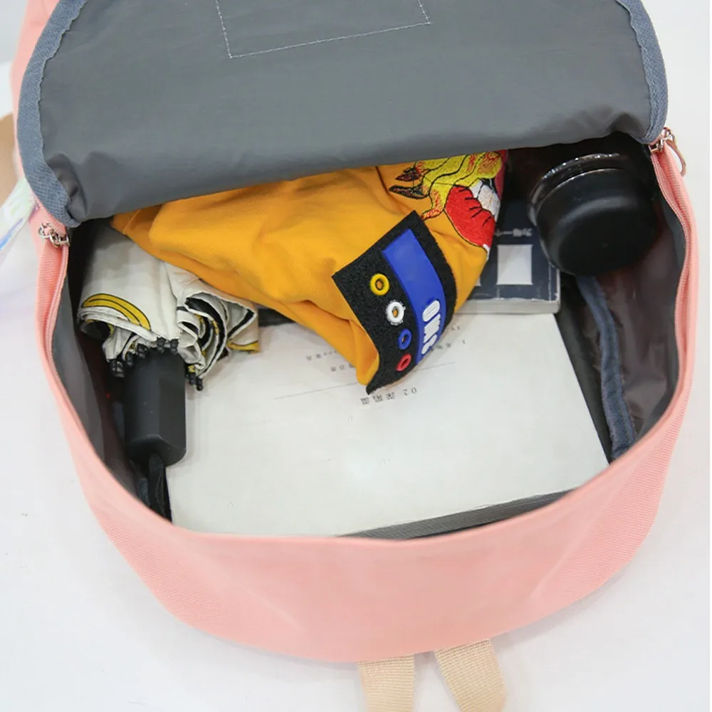 

Love Letter Print Backpack Unisex Canvas Travel Girls Backpack Schoolbag Student Fashion Zipper Shoulder Bag Droship 10Aug 10
