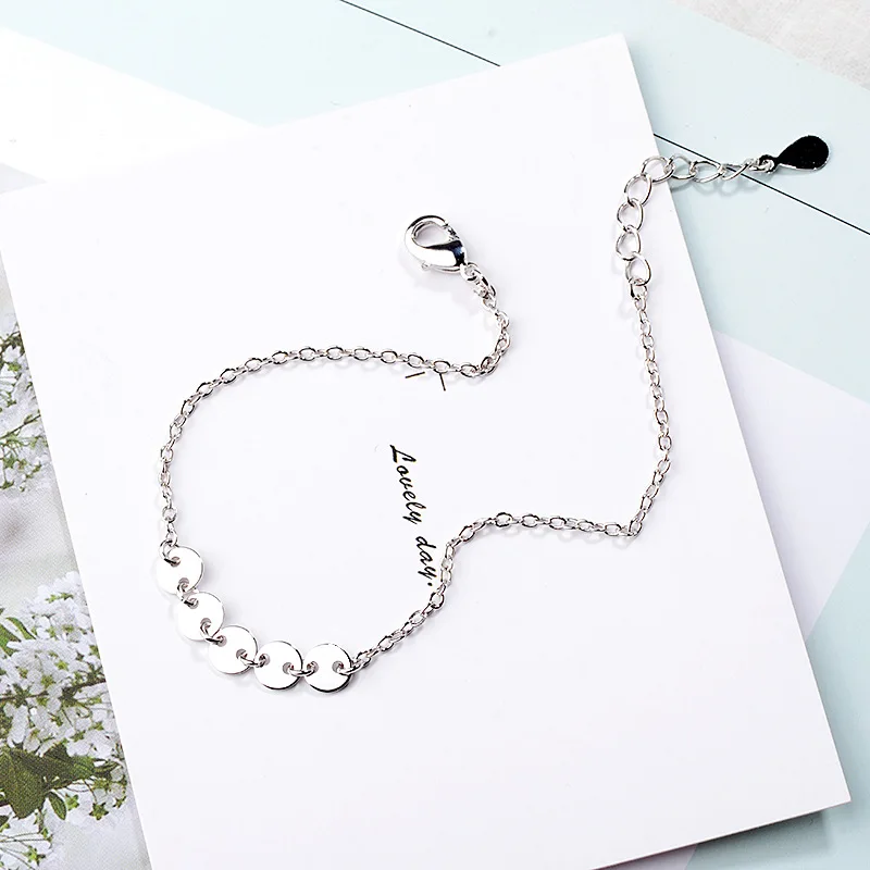 

TSHOU53 Fashion small round bracelet female Korean version of the simple geometric bracelet