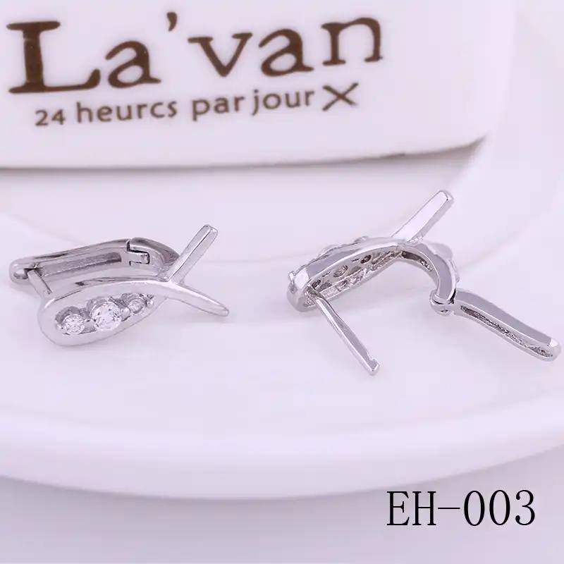 2017 Бесплатная доставка украшений женский рыбы декор циркон серебряные серьги женские рыбы популярный стиль серьги и ухо клип