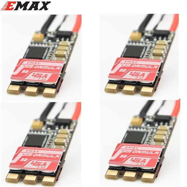 

4pcs/lot Emax Formula 45A Blheli_32 2-5S Brushless ESC for RC Quadcopter Multicopter