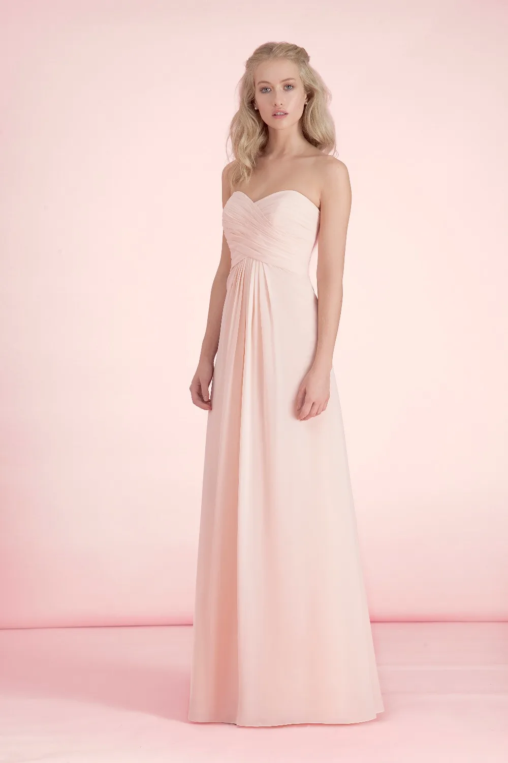 simple light pink dress