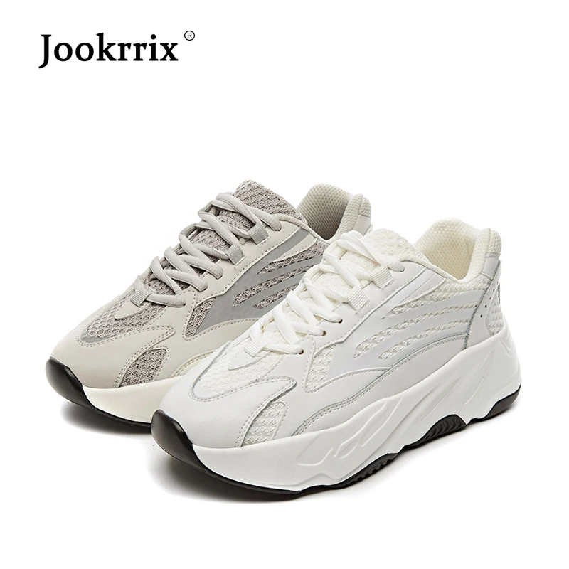 

White Shoes Women Casual Sneakers Platform zapatillas mujer Spring New chaussures femme Patchwork Lady footware Real Leather