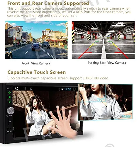 Discount Universal 7 inch Double Din Multi-touch Screen Head Unit Android 6.0 GPS Navigation Car Stereo FM Auto Radio Audio Vehicle Wifi 1