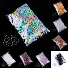 1000 шт./упак. на голову эластичная повязка для головы с нахлестом; резинка для волос с резиновой лентой для волос аксессуары для волос для девочек веревка галстук Резинки