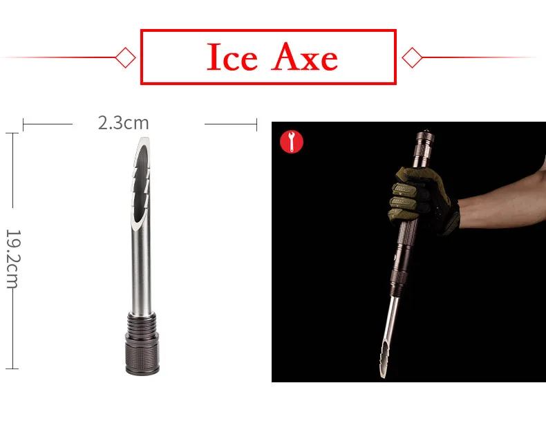 Vara de Acampamento ao ar Ferramenta de Sobrevivência de Emergência Diy Livre Ferramenta Multi funcional Casa Self Defense Bengalas Caminhadas Carro Componente 11 livre multi-funcional casa auto defesa varas caminhadas