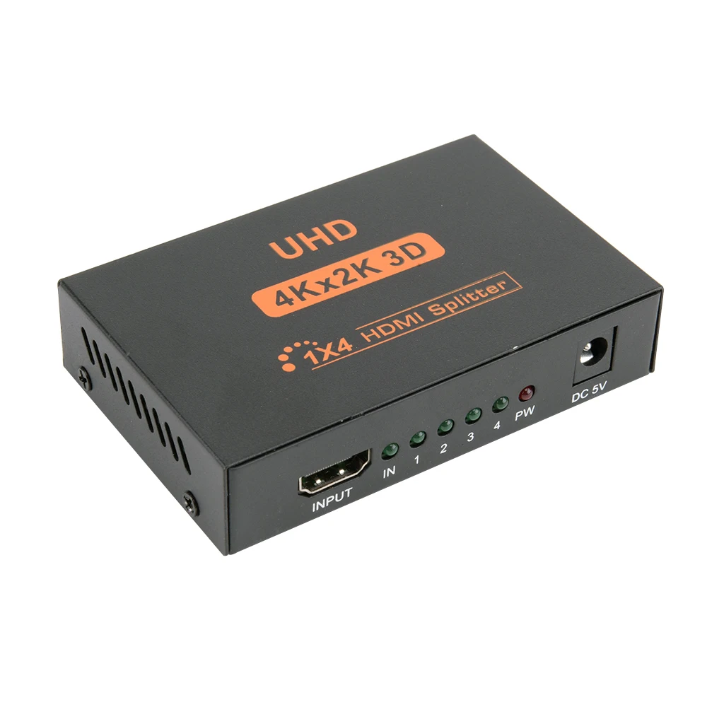 UHD 4K HDMI разветвитель распределитель 1X4 HDMI 1 вход 4 Выход концентратор повторитель 3D UHD 1080p 4K x 2K видео для HDTV DVD