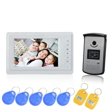 1 set 7 inch wired home using video intercom night visible access control font b