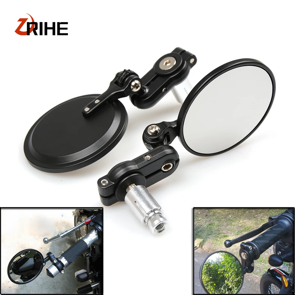 

CNC Motorcycle 7/8" 22mm handle bar grips Bar End Mirrors Rearview Mirror For For Honda MSX 125 300 MSX125 MSX300 125MSX 300MSX
