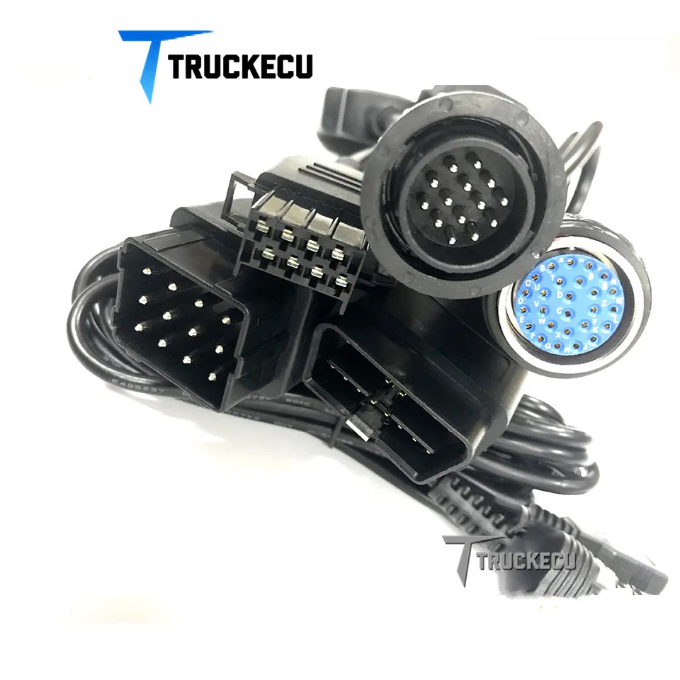5 шт. кабель для volvo vocom 88890300 volvo/UD/MACK/RENAULT диагностический OBD II + 8 PIN USB 12 14 PIN|Кабели