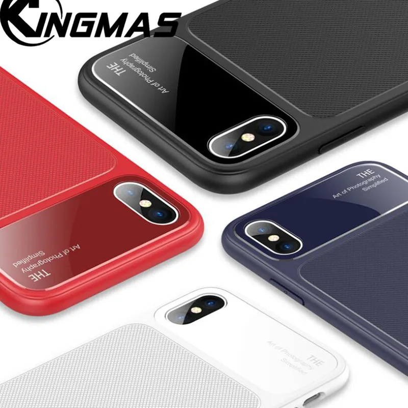 TPU Чехлы для iPhone X Роскошные Стекло объектива Защита корпуса мягкий силиконовый
