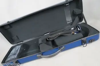Excellent blue color,strong,hard fiberglass 4/4 violin case MA #6768 pink violin case 4 4 composite material strong violin box bag pink