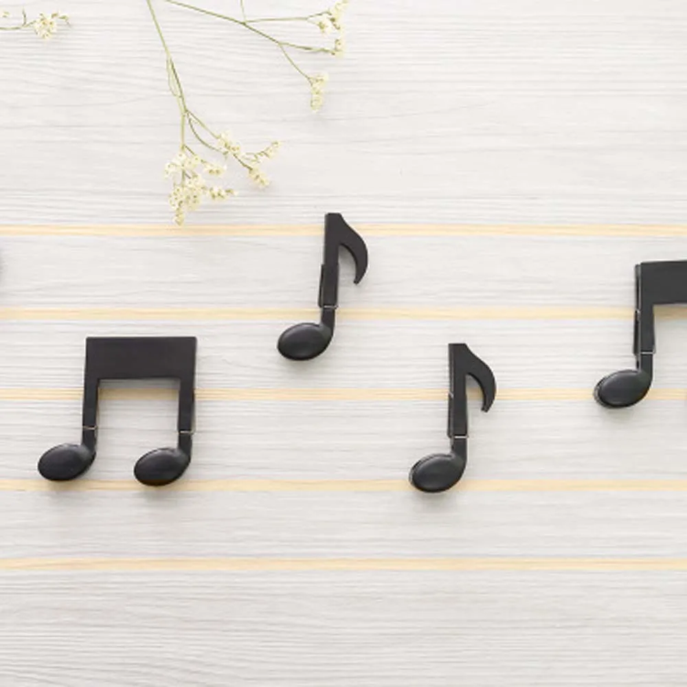 

2pcs/ Musical Note Shape Clips Craft DIY Notes Letter Paper Clip Novelty Home Clothes Paper Peg Decoration Clothespins for Photo