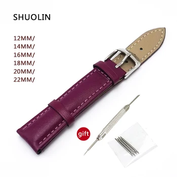 

Animal leather watch strap 12mm 14mm 16mm 18mm 20mm 22mm 8 colors watchband 18MM watchbands 20mm for women straps gift tools