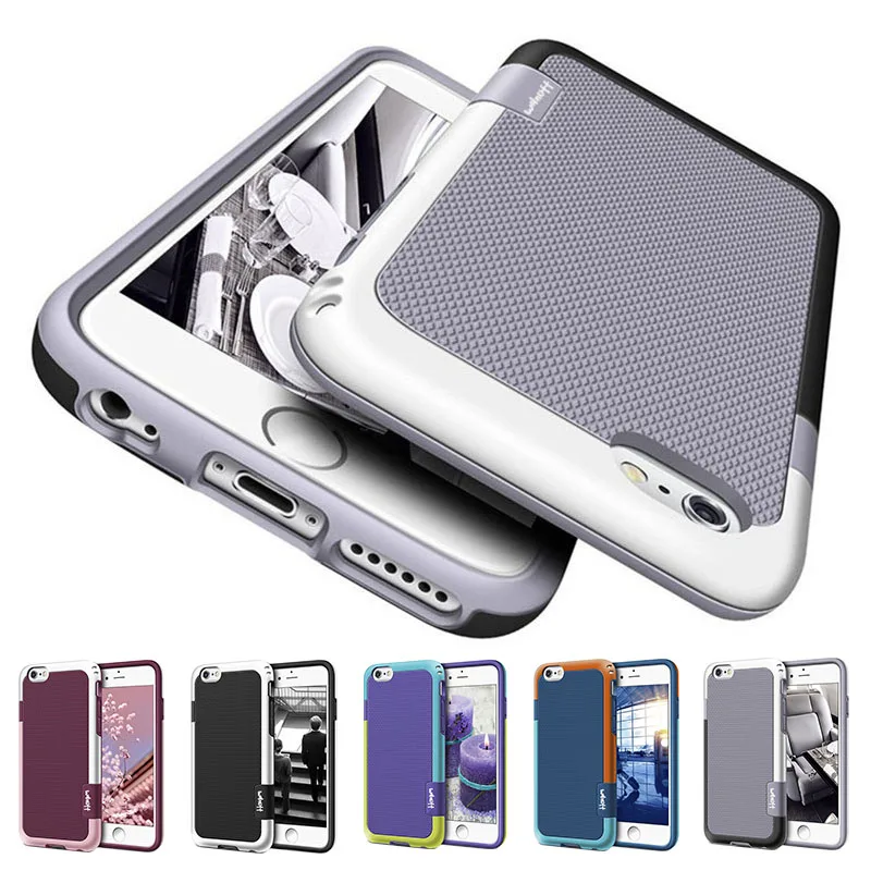 

2 in 1 Armor Shockproof Hybrid Defend Case for iPhone X 6s 7 8 Plus 7Plus XR XS MAX Tough Hard Plastic Soft Silicone Slim Case