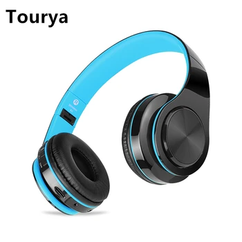 

Tourya B3 Bluetooth Headphones Wireless Stereo Headset Headphone Headfone With Mic Support TF Card FM Radio For Mobile phone PC