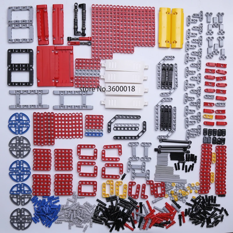 

DECOOL Technic Parts Bulk compatible legos technic MOC Car DIY Model Building Blocks Liftarm Beam Axle Connector Panel 800pcs