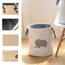 Складная Прачечная корзины для хранения одежды слон корзина парусина мешок для белья держатель мешок бытовой