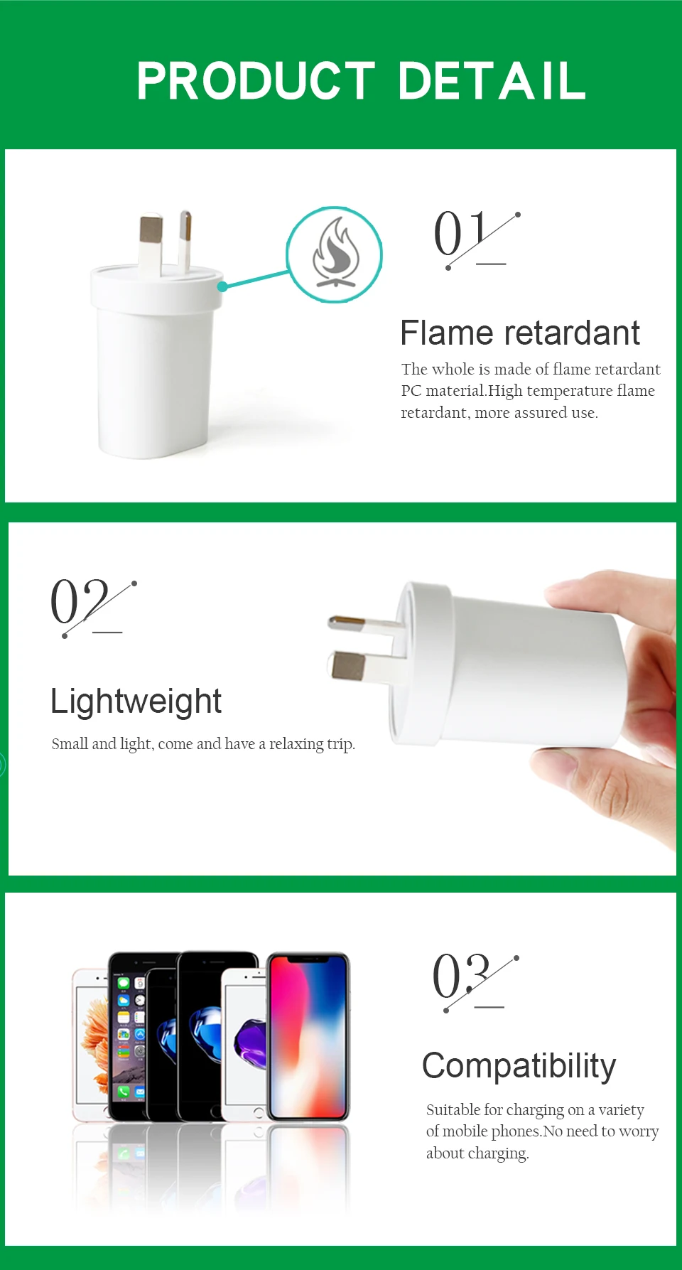 1PC AU Adapter Plug 5V2.4A Dual USB Charger For Smart Mobile Phone ACDC Adaptor Travel in Australia New Zealand Argentina (9)