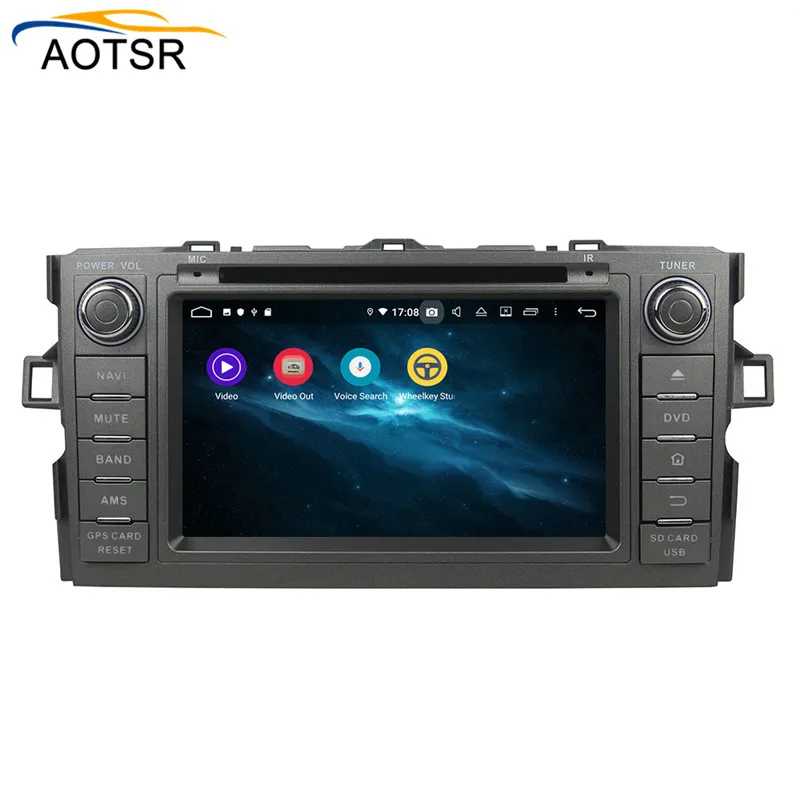Excellent DSP 4+64 Android 9.0 Car DVD Stereo Multimedia head unit For TOYOTA Auris 2010-2014 BT Radio GPS Navigation Video Audio map wifi 5