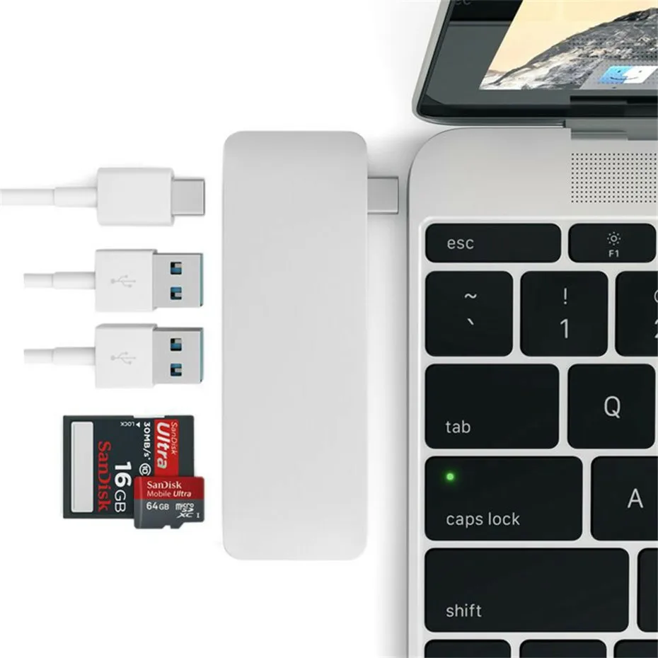Basix USB 3.1Type C Hub with USB-C Power Delivery5