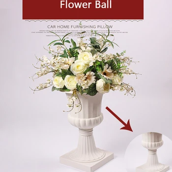 

Artificial Silk Flower Ball Road Guide Row Decor Arch Table Roman Column Flower Bouquet Arrangement Supply Decor Wedding KGH009