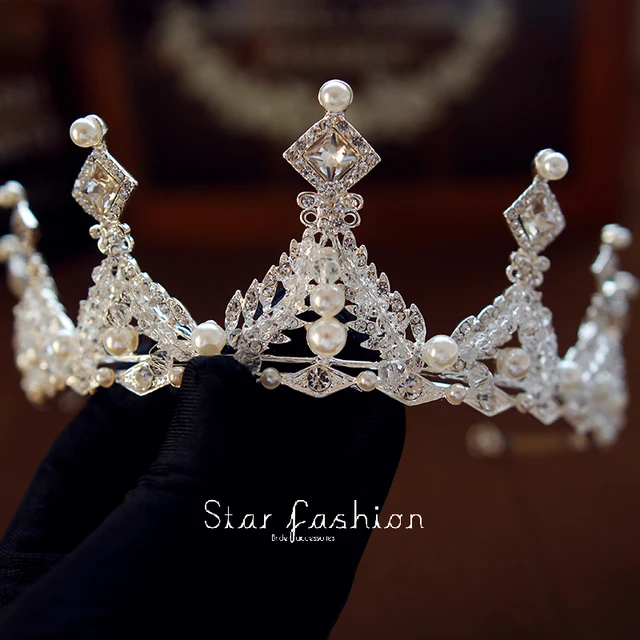 Perak Pernikahan Bridal Prom Kristal Berlian Imitasi Anting Anting Kalung Gelang Mahkota Tiara Perhiasan Set Untuk Pengantin Pernikahan Perhiasan Set Aliexpress