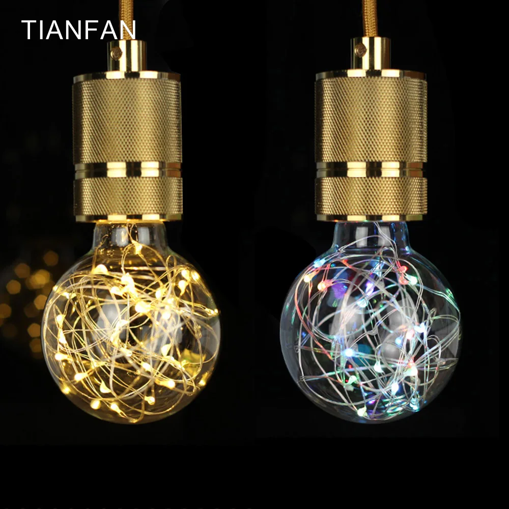 Buy Edison Led Bulb G80 RGB Flash Warm White 220V E27