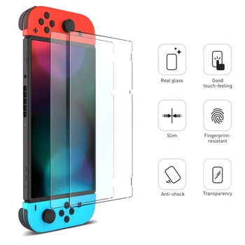

9H Tempered Full Ultra HD Glass Video Games Screen Protectors For Nintend Switch Protective Film Cover Nintendos NS Accessories