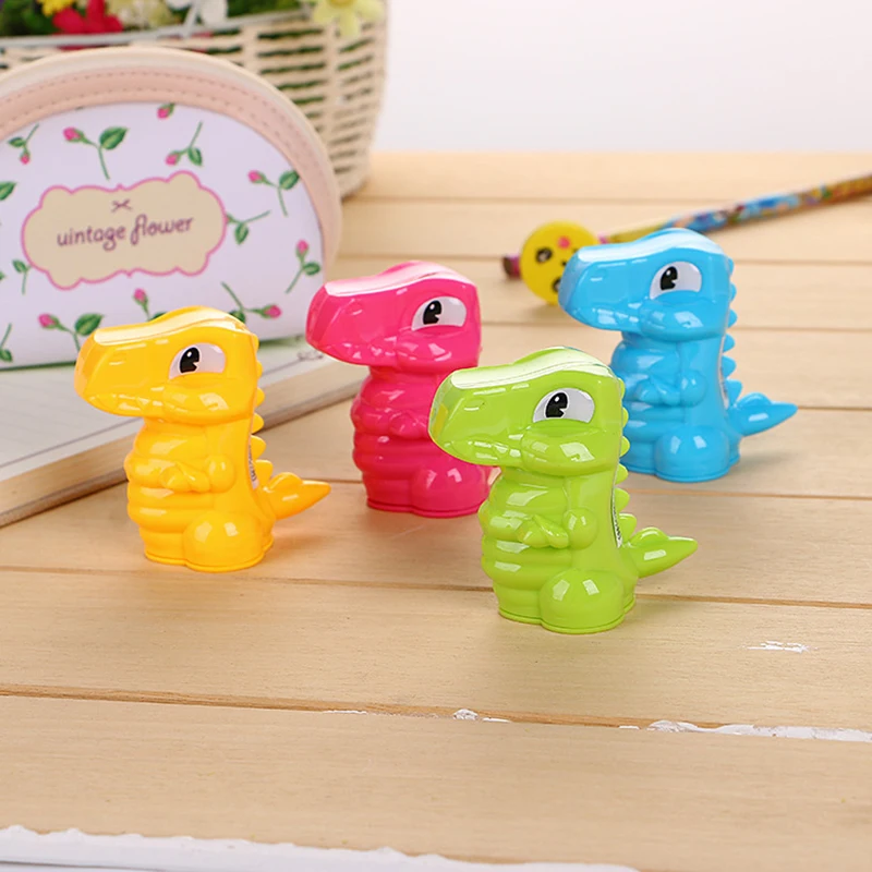 

Cartoon Dinosaur Style Pencil Sharpener Cute Student Manual Pencil Sharpener Creative Learning Stationery Children's Toys