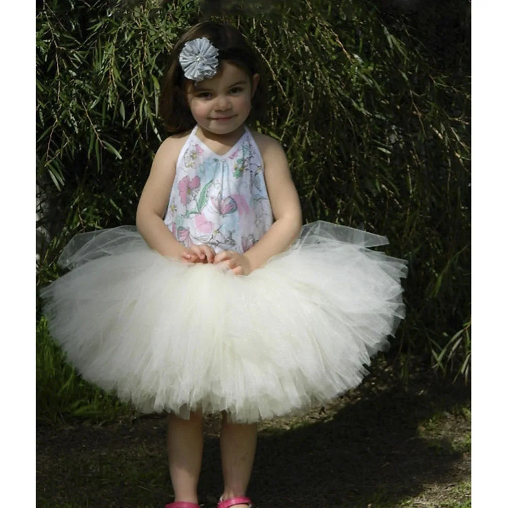 

Ivory Infant Baby Skirt with Cute Bow Chiffon Lolita Newborn Girl Baby Tutu Skirt Pettiskirt For Girl First Birthday