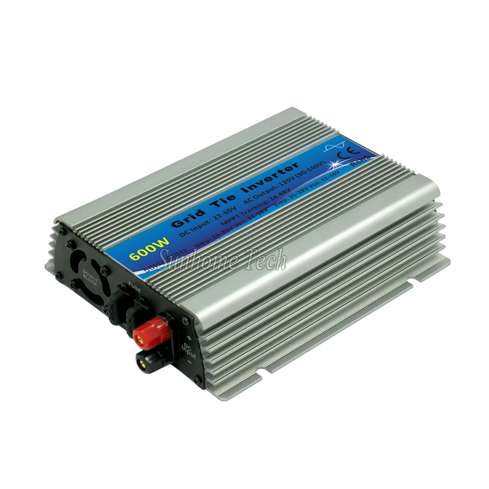 US $52.49 600w Solar Grid Tie Inverter Mppt Pure Sine Wave 10528v Or 2260vdc To 110v Or 230vac Inverters For Solar Panel