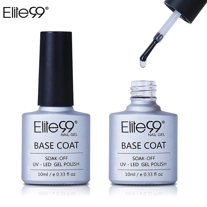 Elite99 10 мл Base Coat Soak Off УФ гель лак для ногтей светодиодный индикатор необходимости длинные прочное основание ногтей гель лак для ногтей