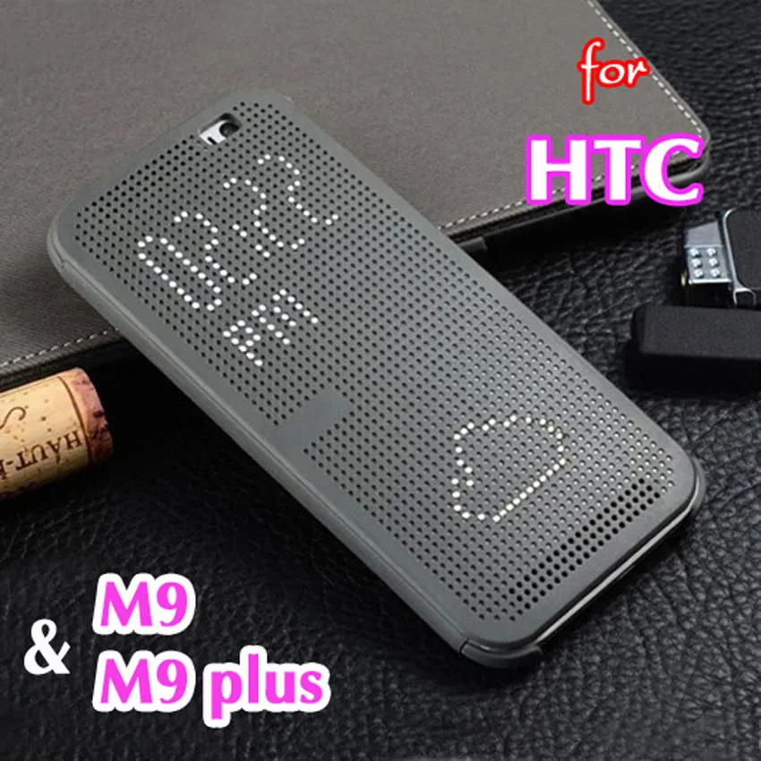 Asuwish Smart Cover Flip Silicone Case For HTC One M9 Plus