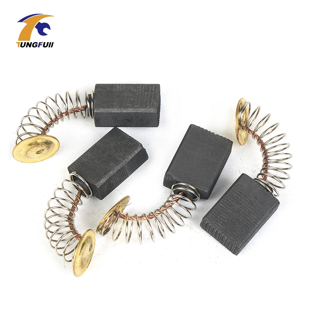 Tungfull 4pcs Carbon Brush Dremel Power Tools 6X12X17mm Carbon Brushes For Electric Motors For