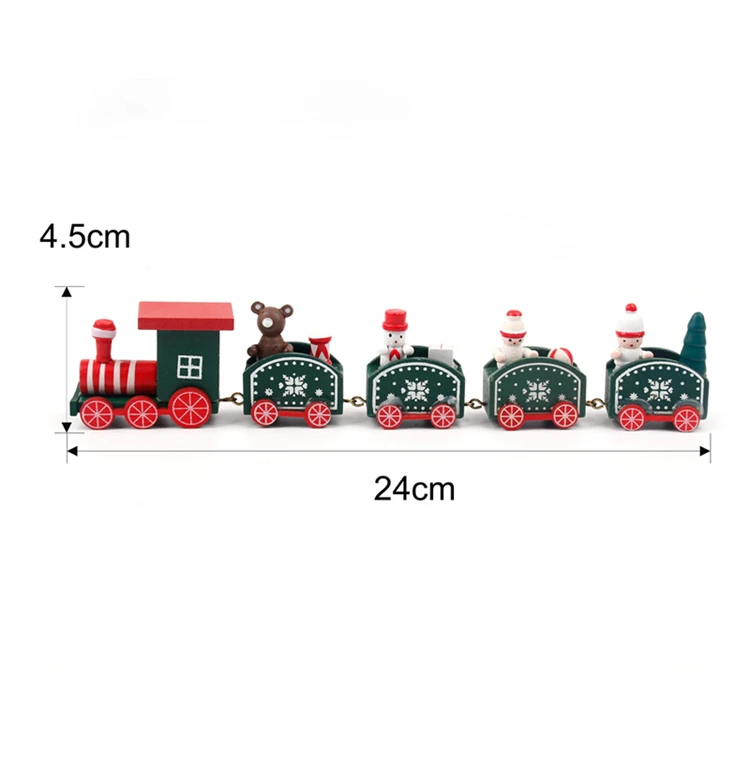 Деревянные рождественские декоративные украшения, Рождественский деревянный поезд, подарки, Рождественское украшение для дома, Рождество Noel, год