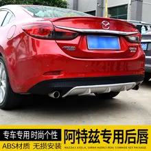 ABS TRASEIRO TRUNK LIP SPOILER DIFUSOR de ESCAPE BUMPER PROTETOR CAPA PARA 14-17 MAZDA 6 ATENZA M6 2014 2015 2016 2017