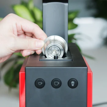 

Cafissimo Stainless Steel Refillable Coffee Capsule Coffee Tamper Reusable Coffee Pod For ALDI Expressi K-fee Espresso Filter