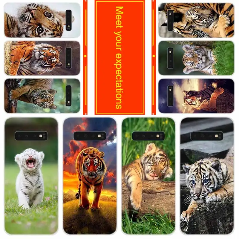 Мягкий чехол для Samsung Galaxy S21 S20 S11 S10 S9 S8 Plus S7 Edge S10e Ultra nimal tiger Cub | Мобильные телефоны и