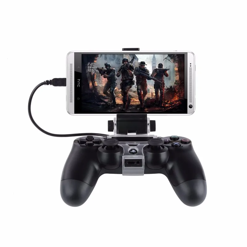 

180 Degree Phone Gaming Clip Clamp Mount Holder For Samsung LG HTC Android Stand For Sony Playstation PS4 Controller Controle