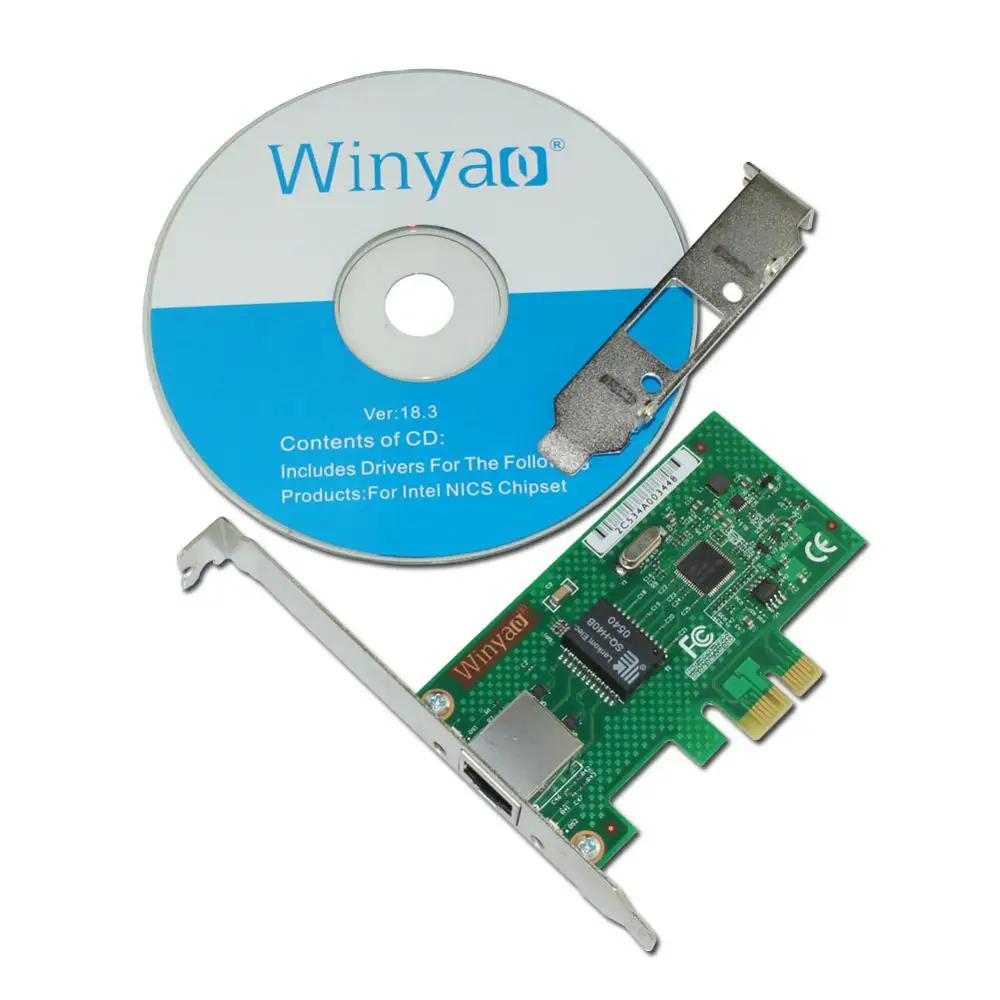 WYI210T1 PCI-E X1 1000 M Gigabit Ethernet сетевой карты(NIC) intel I210-T1 RJ45 сетевые порты карты