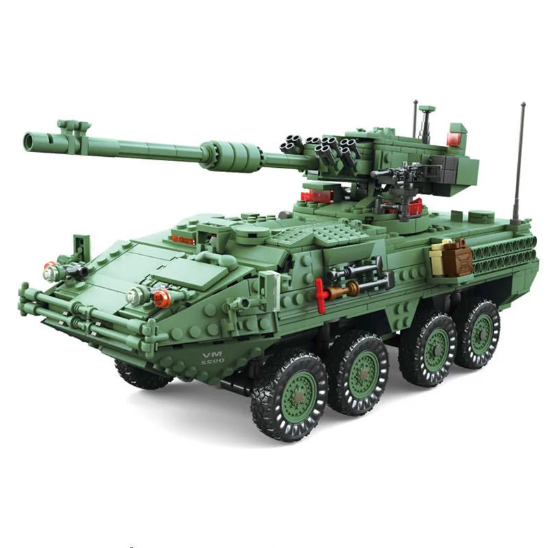 Строительные блоки H & HXY военный тематический танк M1A2 ABRAMS MBT KY10000 1 смена 2 игрушки