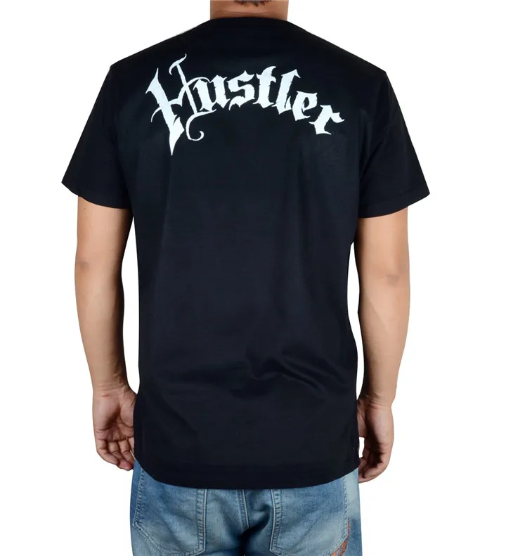 2 дизайна HUSTLER рок Бренд для мужчин и женщин рубашка 3D ММА Орел для рубашки фитнес тяжелый рок тяжелый металл хлопок camiseta