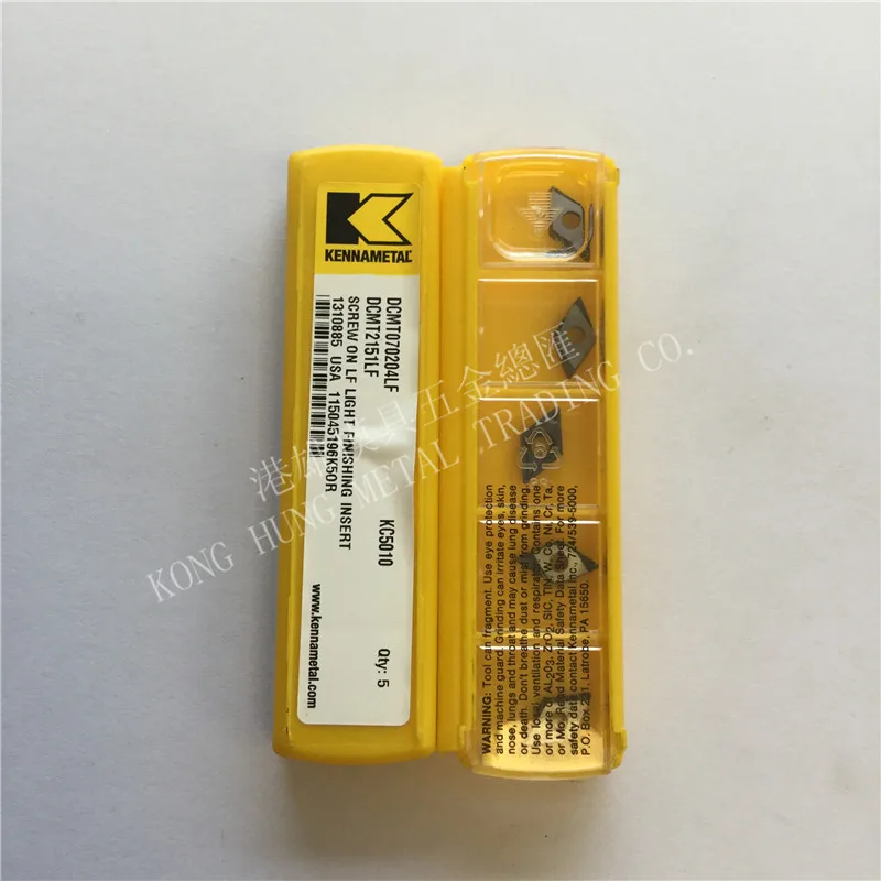 DCMT070204LF KC5010 оригинальные вставки из карбида Kennametal токарные 10 шт./лот |