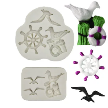 

Sailboat Anchor Seagull Silicone Mold Fondant Mould Cake Decorating Tools Chocolate, Gumpaste Molds, Sugarcraft Gadgets H930