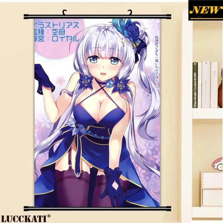 40X60 см Bilan Hangxian Azur Лейн мобильная игра верблюжья лапка лоли мультфильм аниме