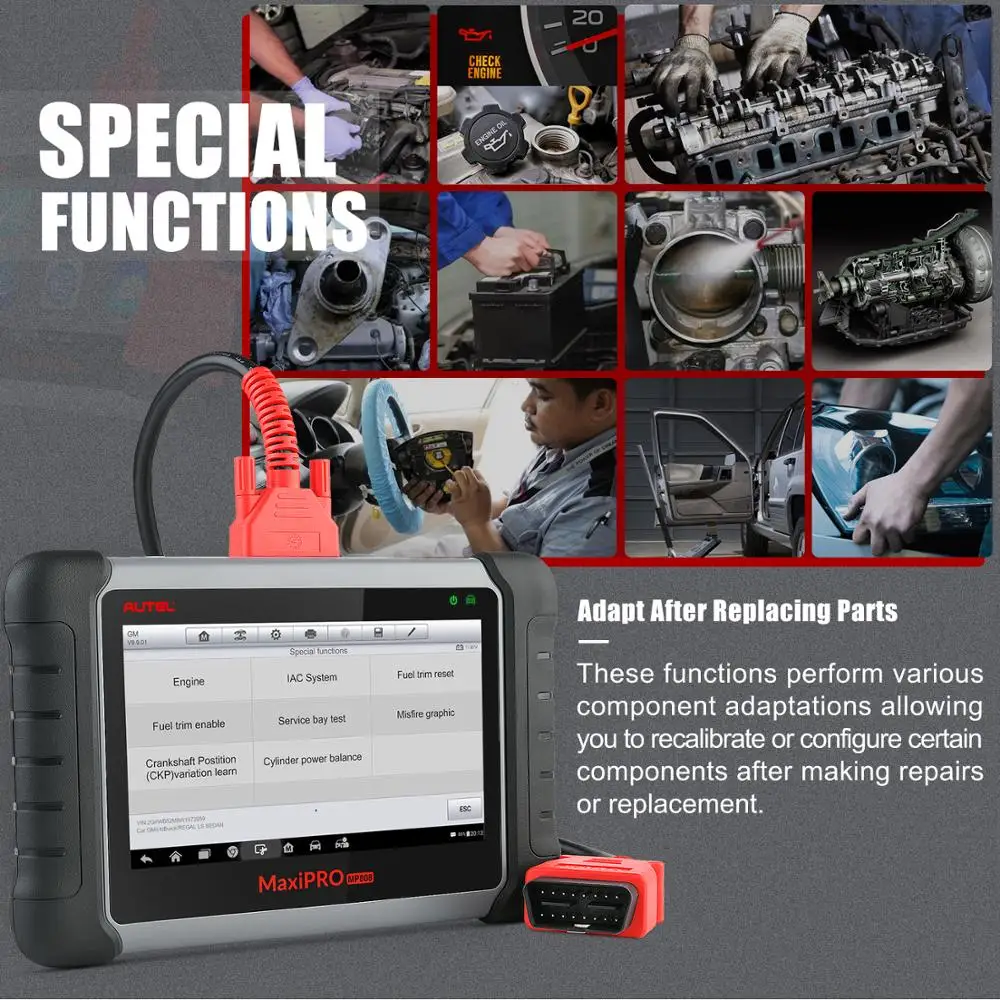 Autel MaxiPRO MP808K автоматический диагностический инструмент OBD2 считыватель кодов Сканер OBD 2 vag com scania Автомобильные диагностические инструменты