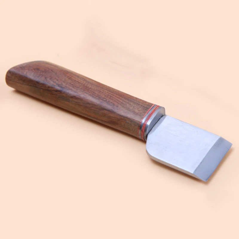 Супер качество 3 мм толщиной 35 мм широким лезвием DIY Кожа ремесло резки skiving нож стальной материал