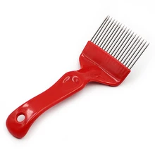 Нержавеющая сталь пчелиный мед иглы-режущий нож для меда Инструменты для пчеловодства 21-контактный соскальзывания воска выскабливание крышка с воск покрытие гребень Мёд